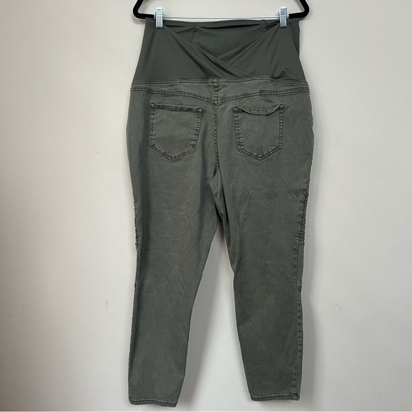 ISABEL MATERNITY Olive Green Skinny Jeans - Picture 4 of 7